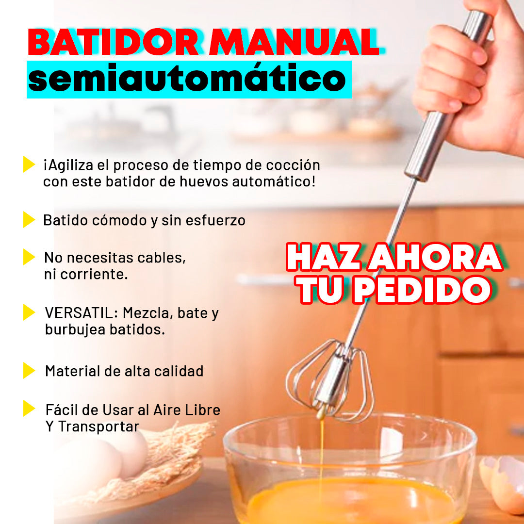 Increíble Velocidad y Facilidad: ¡Prueba Nuestra Batidora Manual!