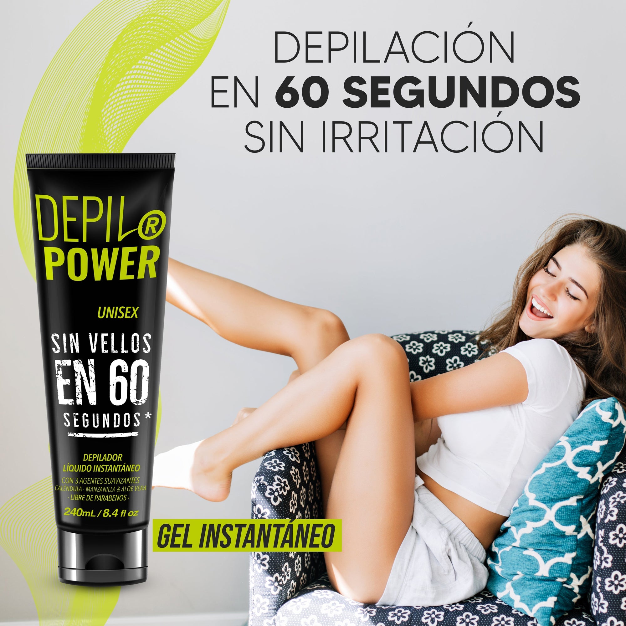 ⭐DEPILPOWER DEPILACION EN 1 MINUTO SI IRRITACIÓN Y SIN CUCHILLAS.⭐