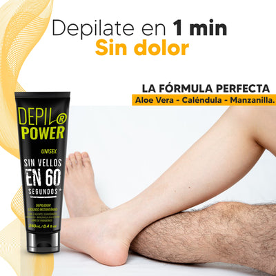 ⭐DEPILPOWER DEPILACION EN 1 MINUTO SI IRRITACIÓN Y SIN CUCHILLAS.⭐