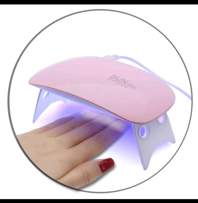 MINI LAMPARA SECADO UÑAS UV + LED