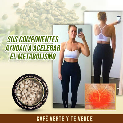 🍃CAFÉ VERDE Y TÉ VERDE TODO EL PODER LIPOREDUCTOR🍃