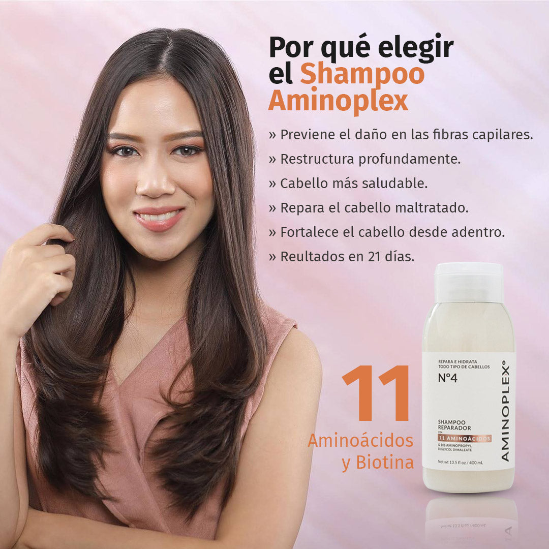 😍SHAMPOO AMINOPLEX REPARA CUALQUIER CABELLO MALTRATADO😍